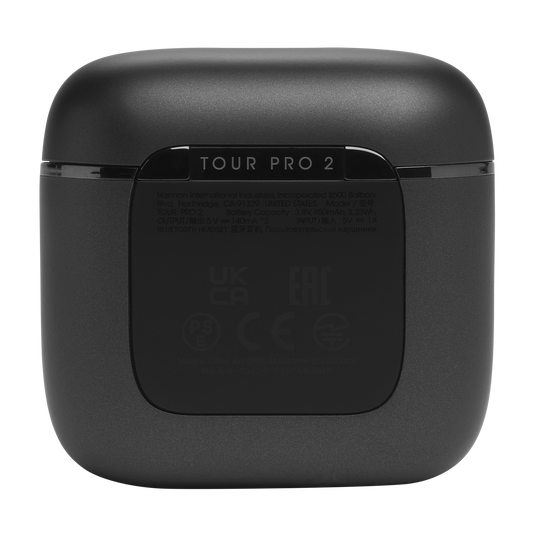 JBL Tour Pro 2 - Black - True wireless Noise Cancelling earbuds - Back image number null